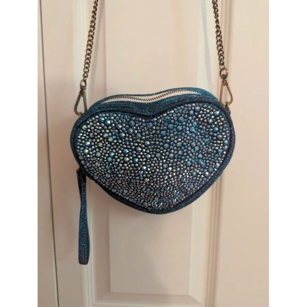 Rebel Athletic blingy Midnight Mermaid sparkle heart purse